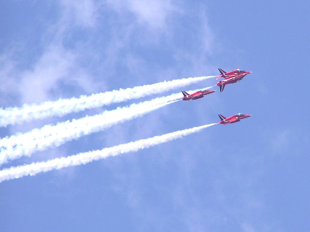 British RAF Red Arrows display team