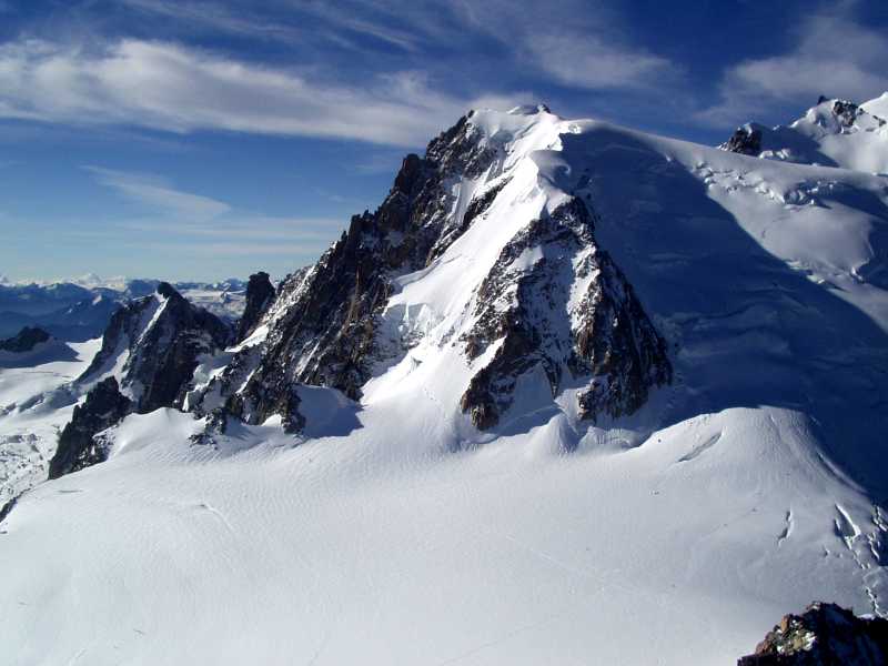 Aretes in Mountain areas are glaciers erosion features great for winter mountaineering