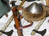 Military History - Viking Warrior's Weapons Sword and Battle Axe